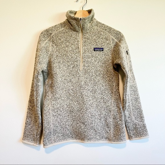 Patagonia Sweaters - Patagonia Better Sweater Quarter Zip Women’s XS Beige Marled Pelican Colorway